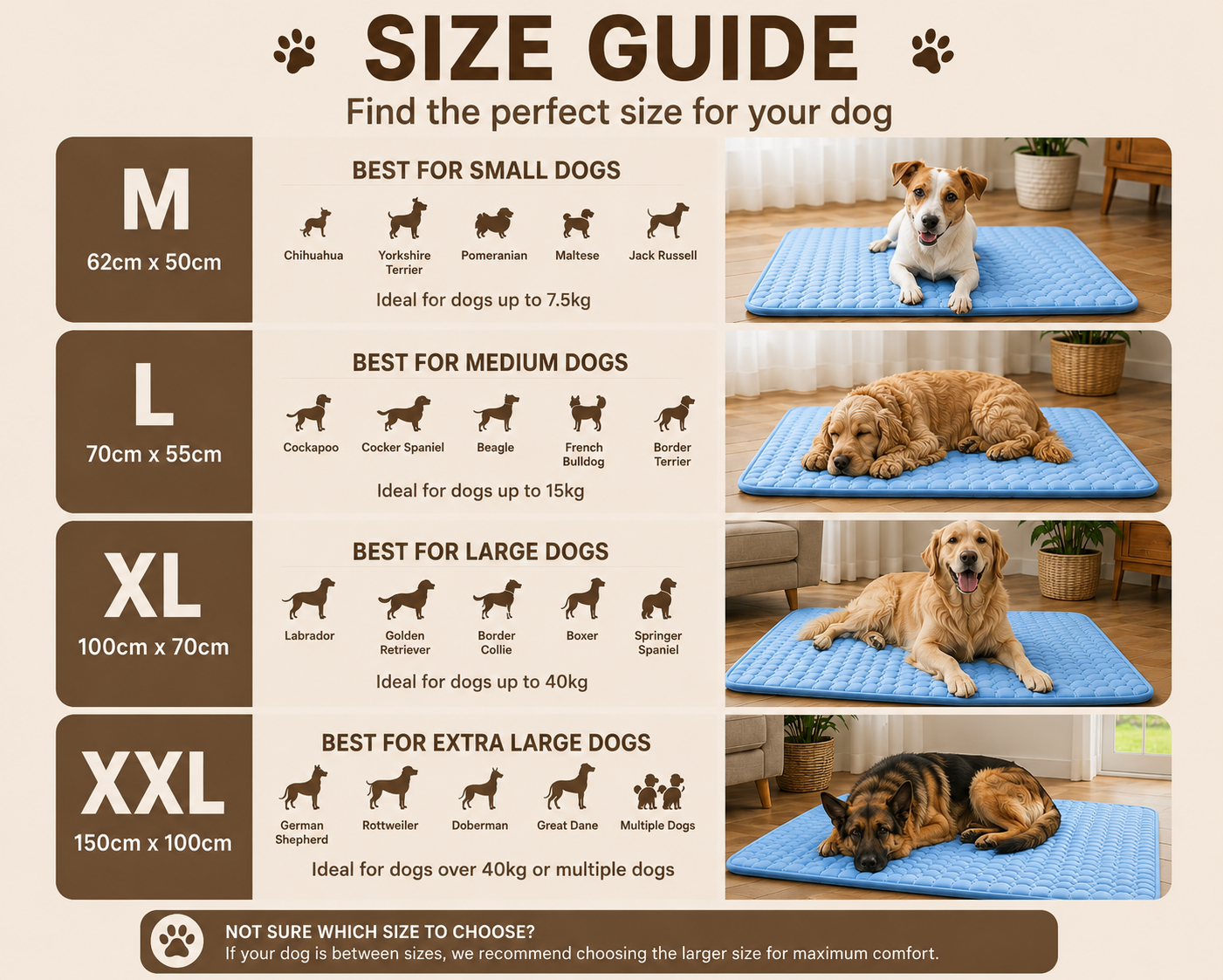 🐾 Furmont Premium Cooling Mat for Dogs lightweight and portable