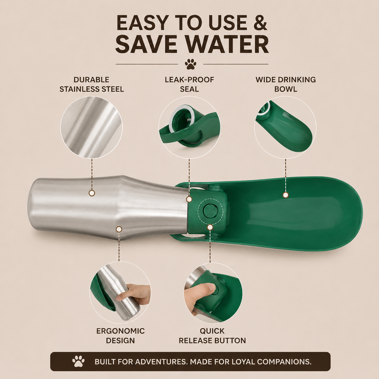Adventure Travel Water Bottle