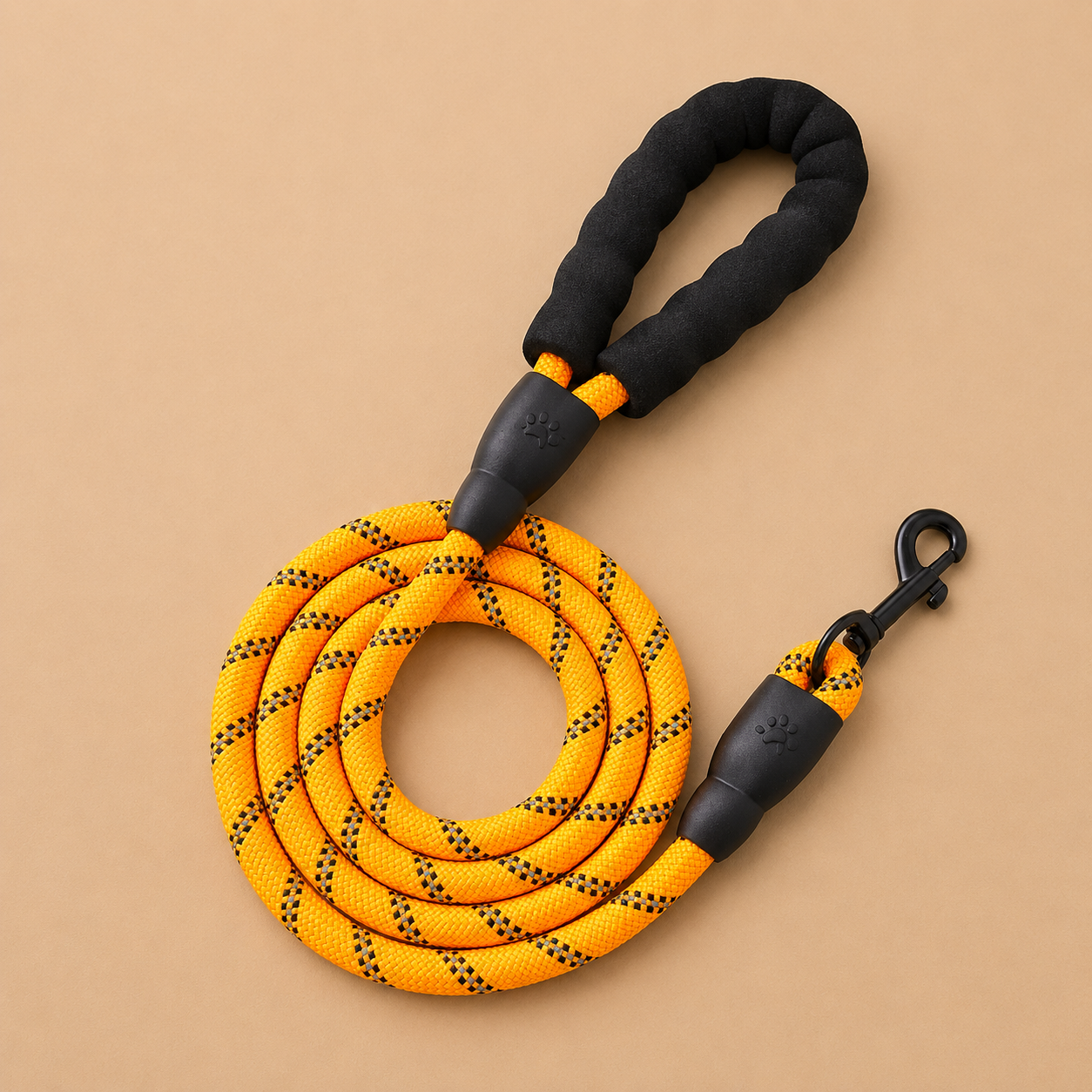 Furmont Reflective Rope Dog Lead | Padded Handle & Heavy Duty Clip