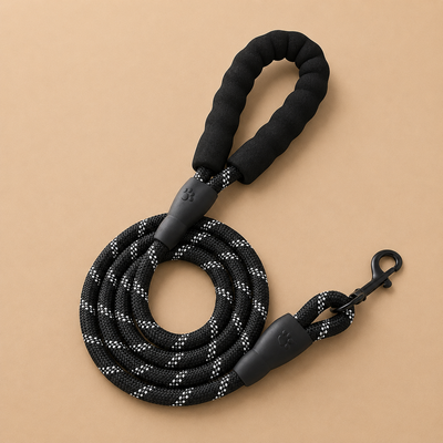 Furmont Reflective Rope Dog Lead | Padded Handle & Heavy Duty Clip