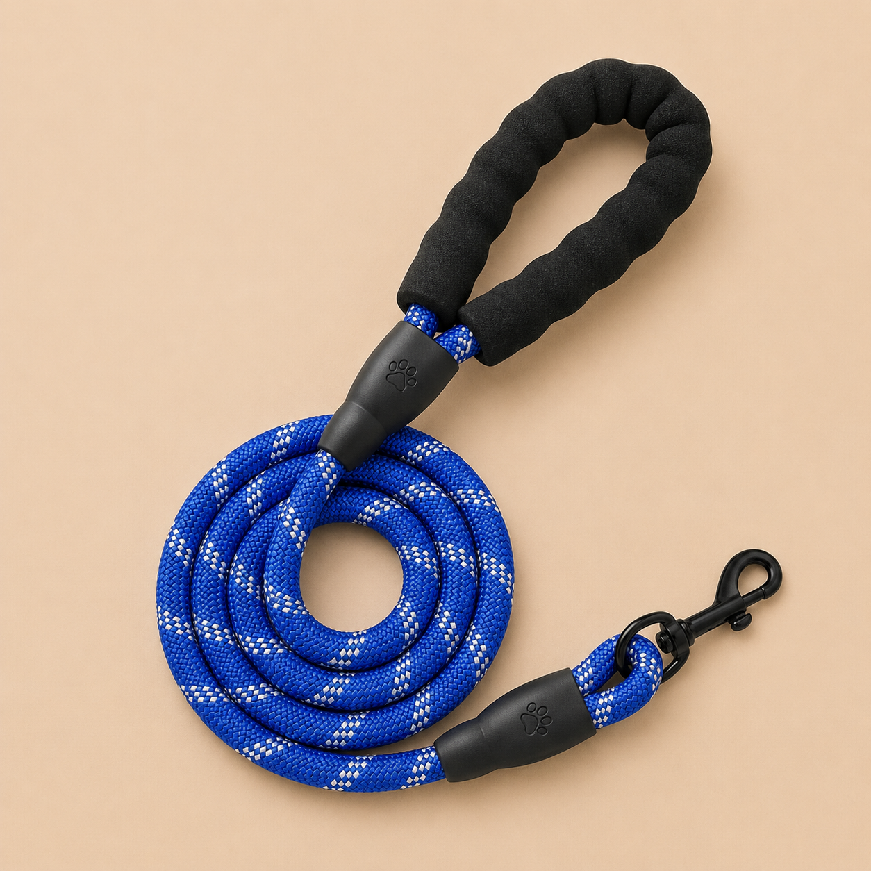 Furmont Reflective Rope Dog Lead | Padded Handle & Heavy Duty Clip