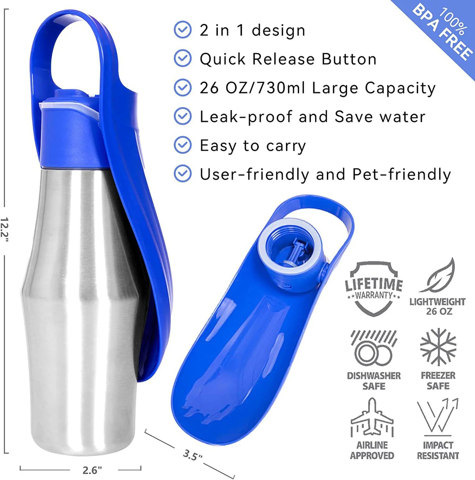 Adventure Travel Water Bottle